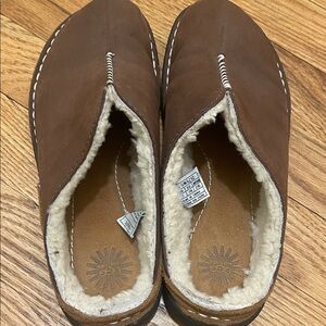 UGG Chestnut Shearling Slip-Ons